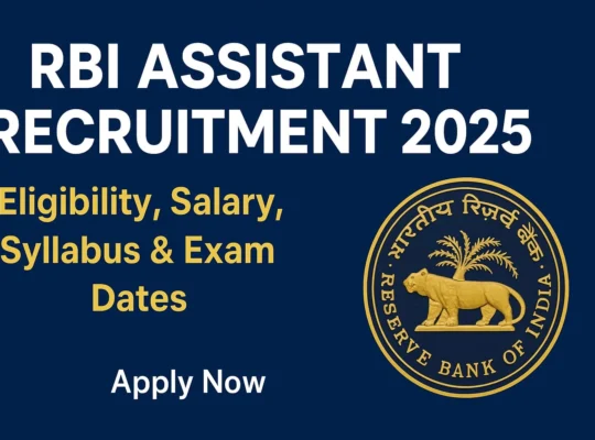 RBI Assistant Recruitment 2025