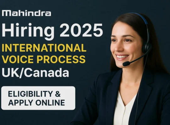 Mahindra Hiring 2025