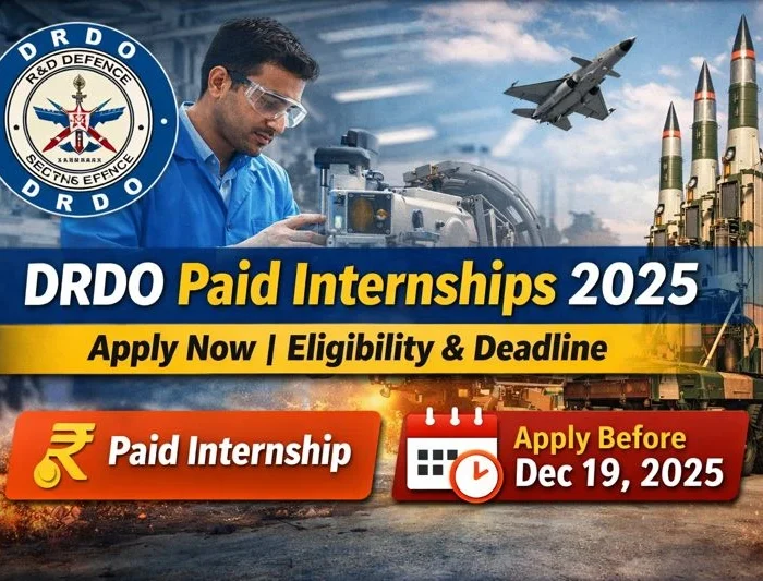 DRDO Paid Internships 2025