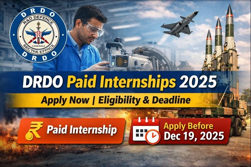 DRDO Paid Internships 2025