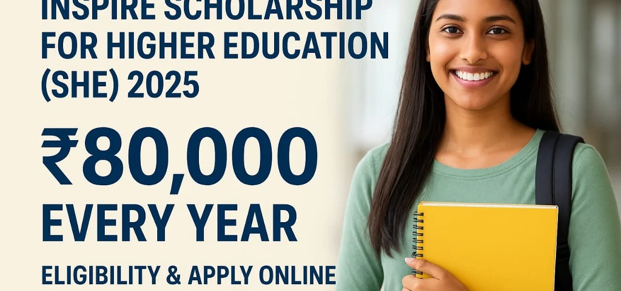 INSPIRE Scholarship for Higher Education (SHE) 2025