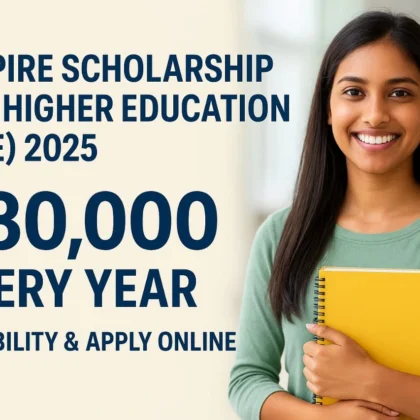 INSPIRE Scholarship for Higher Education (SHE) 2025