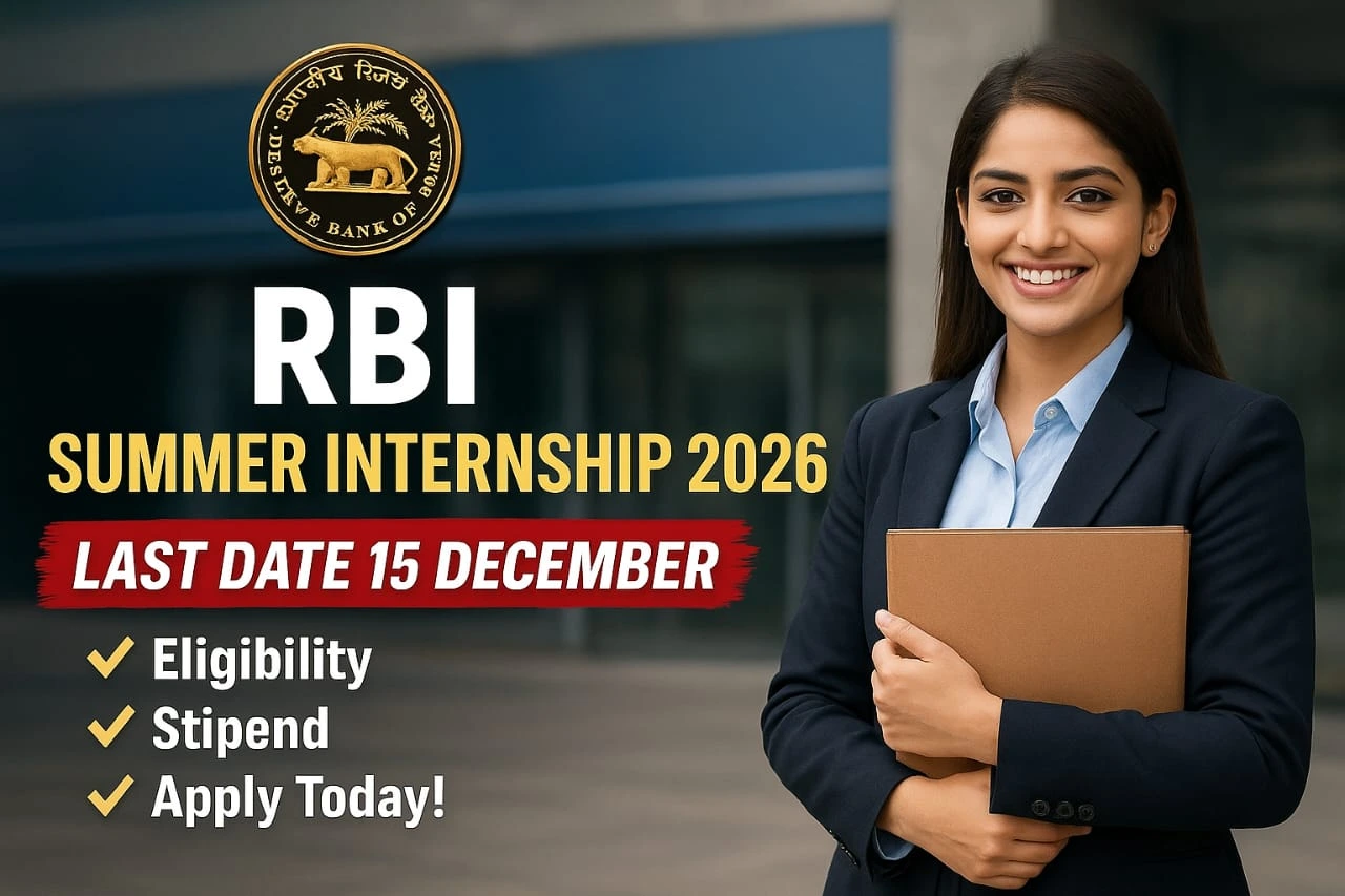 RBI SUMMER INTERNSHIP 2026 FOR ENGINEERING STUDENTS intelligence overview