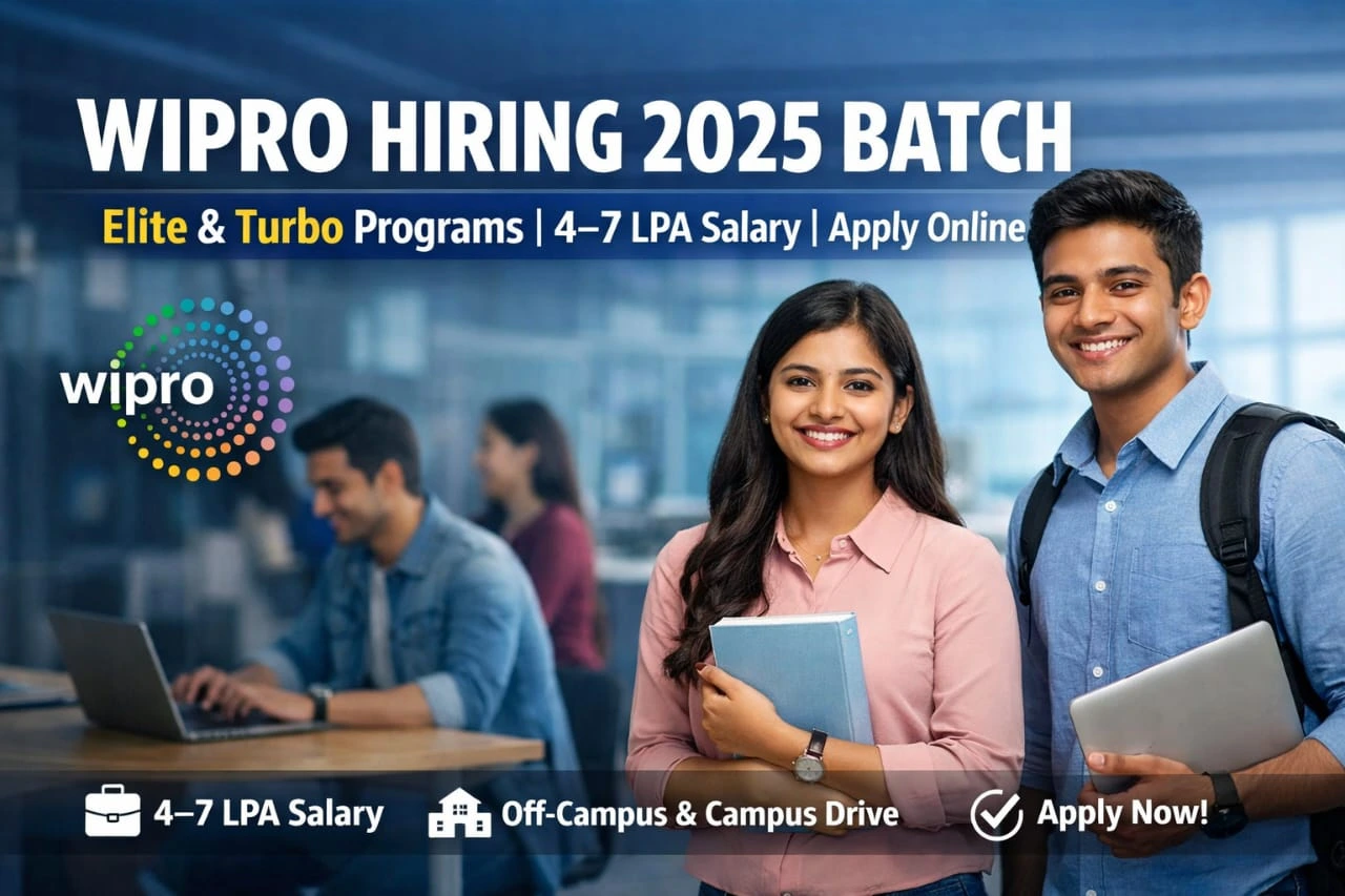 Wipro Hiring 2025 Batch: Elite & Turbo Programs | 4–7 LPA Salary ...