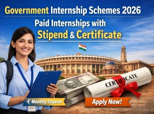 Government Internship Schemes 2026