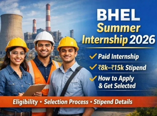 BHEL Summer Internship 2026