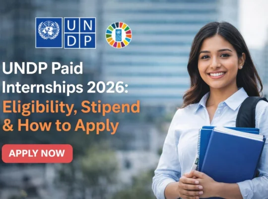 UNDP Paid Internships 2026