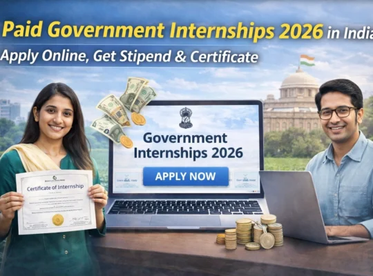 Paid Government Internships 2026