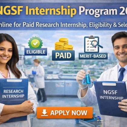 NGSF Internship Program 2026