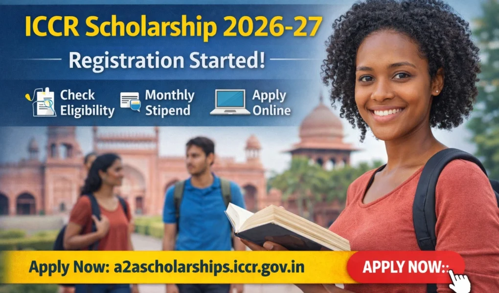 ICCR Scholarship 2026-27